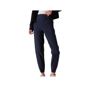 Athleta Women's Size 2 Brooklyn Jogger Navy Blue Pants With Pockets